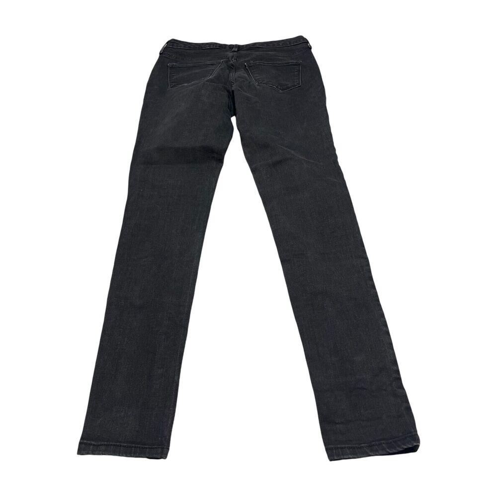Mossimo Jeans Women's 6/Large Black Denim Cotton Skinny Leg Mid-Rise Zip Fly - Picture 3 of 7
